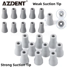 Dental Saliva Ejector Weak/Strong Suction Rubber Snap Tip Adapter Replacement