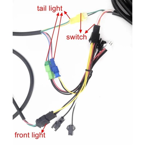 Lotto kit e-bike 36V/48V 1500W motori KT-35A onde sinusoidali controller luce display LCD - Foto 11 di 15