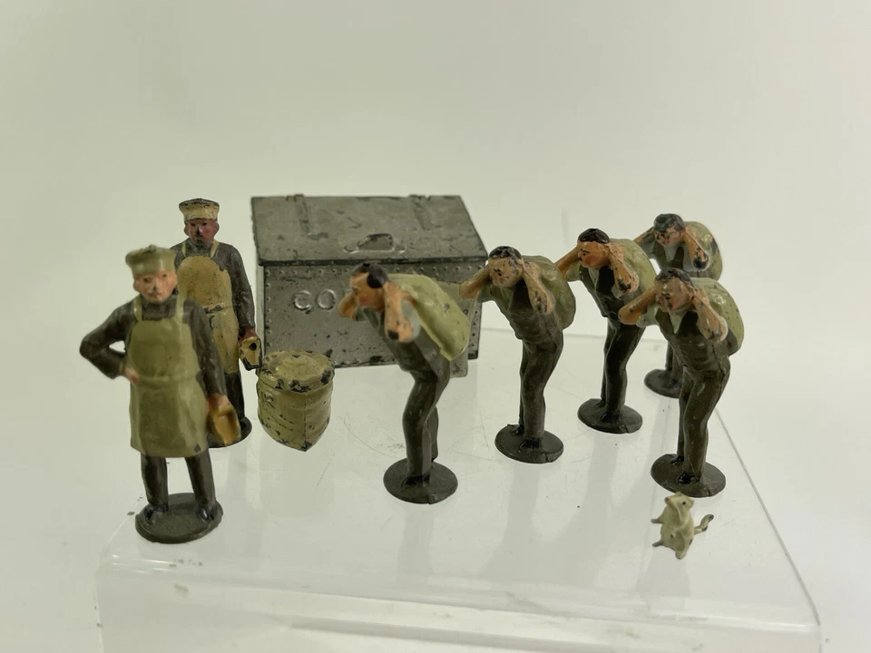 Johillco Pre War Millers Series Cornbin Hombres con SACOS DE HARINA, ¡Panaderos y una rata! Foto 2 de 4