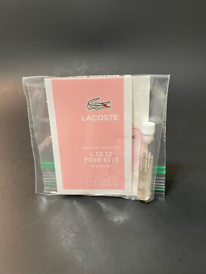 LACOSTE  L.12.12 POUR ELLE SPARKLING  FRAGRANCE SAMPLE NEW