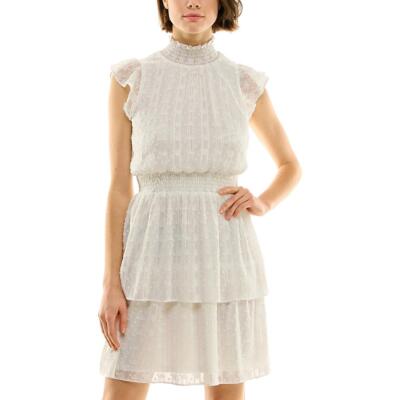 BCX Womens Tiered  Cocktail and Party Dress Juniors BHFO 3802