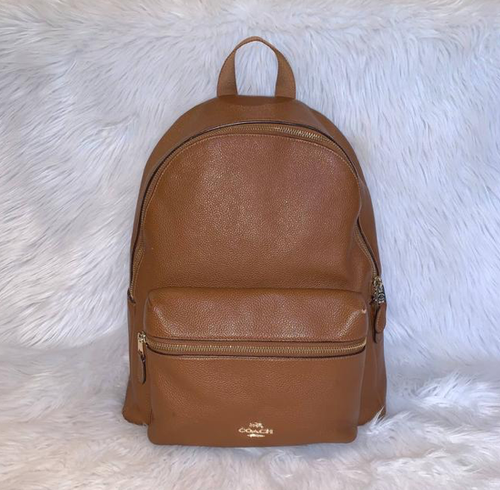 Coach Leather Backpack, Medium - 295 