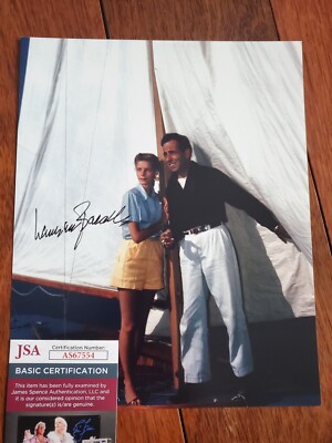 LAUREN BACALL SIGNED AUTOGRAPHED 8X10 PHOTO JSA COA JAMES SPENCE | eBay