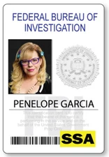 CRIMINAL MINDS PENELOPE GARCIA NAME BADGE PROP HALLOWEEN COSPLAY PIN BACK