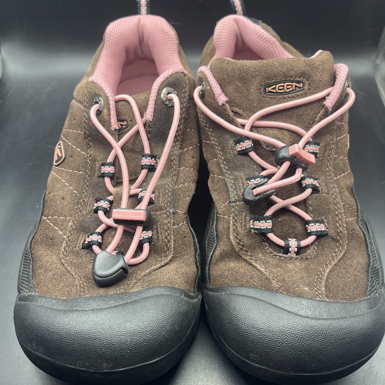 Keen Truckee Pinecone Suede Womens Hiking Shoes with Bungee Laces Size 5