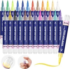 US Arrtx Top Valve Action Marker Pen Set of 24 Colors Simptap Acrylic Paint Pens