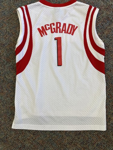 Reebok Houston Rockets Tracy McGrady #1 Youth Basketbal Jersey Size L 14-16 - Picture 6 of 7