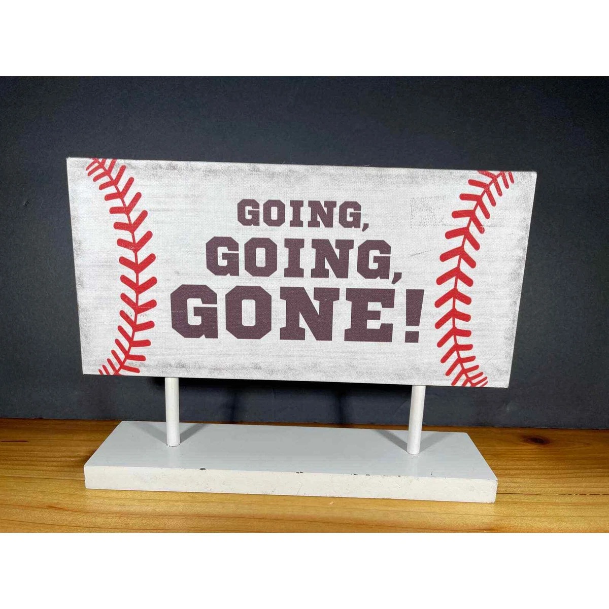 Hobby Lobby Going Going Gone Wood Baseball Sign Home Decor 10 x 7