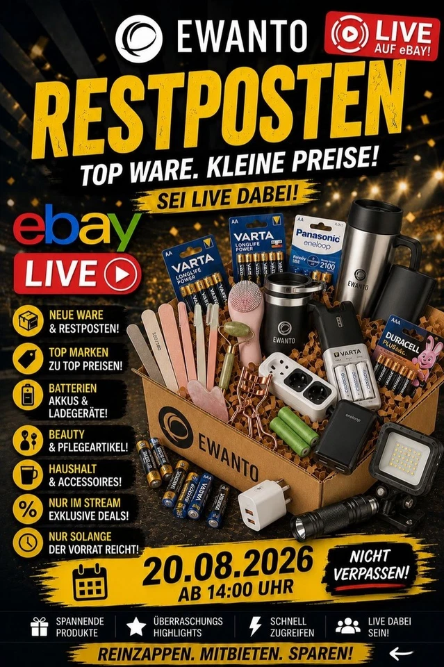 RESTPOSTEN eBay Live EWANTO