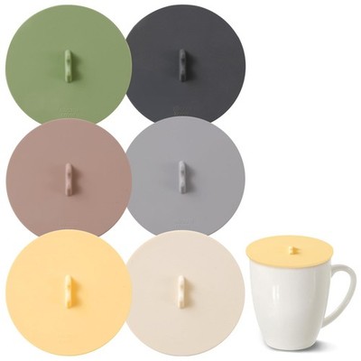 LELE LIFE 6Pcs Silicone Lids for Cups, 3.9in/10cm Cup 6 Colors 