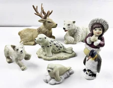 House Of Lloyd Christmas Around The World REPLACEMENT Pieces Arctic Nativity Vtg