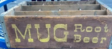 MUG ROOT BEER Wood Soda Box Crate Belfast Beverages San Francisco CA SF Cola
