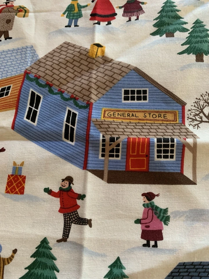 Clothworks Christmas Village By Christine Graf Fabric 23.5” X 44” W - Image 3 of 4
