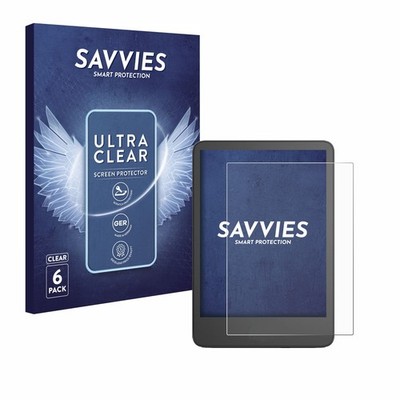 6x Schutzfolie für Amazon Kindle 2024 Display Schutz Folie