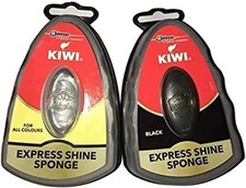 Kiwi Liquid Shoe Shine Polish Sponge Leather 0.2 Fl Oz Black  Neutral 1 Each