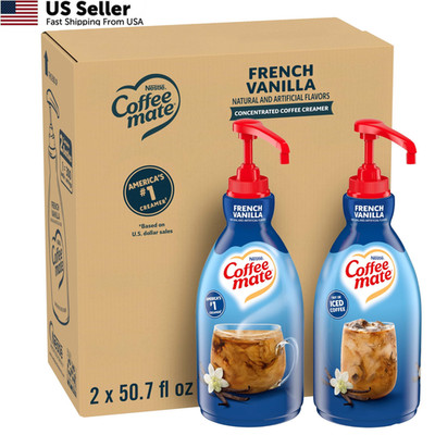 Nestle Coffee mate Creamer, French 50.7 Fl Oz (Pack of 2), coffee 
