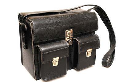 Black-Vintage Fototasche Kameratasche Fotokoffer camera case