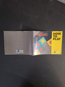 Puzznic (Nintendo Entertainment System, NES) Manual Only