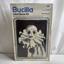 Bucilla Latch Hook Decor Kit "Harlequin" Clown 20X27  13046 VINTAGE NEW SEALED