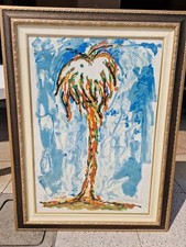 Mario Schifano Palma Serigrafia Tela espone con Perilli Griffa Jenkins Dorazio