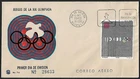 MEXICO FDC AIR MAIL XIX OLYMPICS GAMES CACHET FIRST DAY COVER 1968