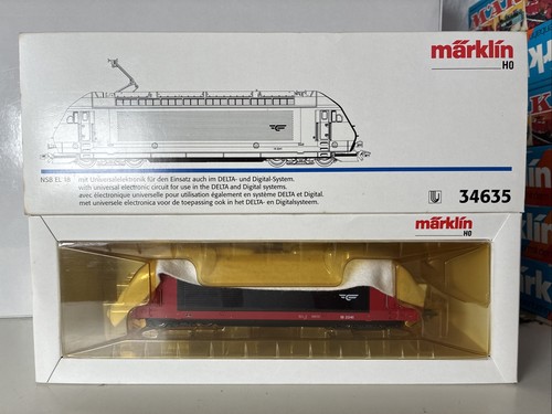 Märklin H0 34635 E-Lok BR EL 18 der NSB Wechselstrom Delta Digital unbespiet | Zustand: Neu