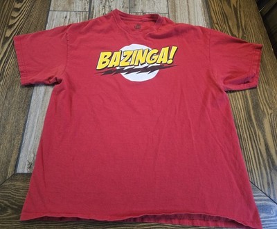 Big Bang Theory  Bazinga!   Graphic T-Shirt XL Ripple Junction Sheldon Sitcom TV
