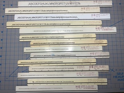 K&E Keuffel & Esser Leroy Lettering Templates  Drafting Tools