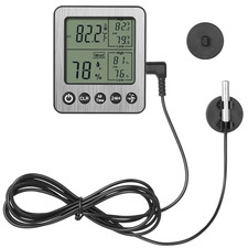 Digital Refrigerator Freezer Fridge Thermometer with Extra Sensor Reptile Thermo