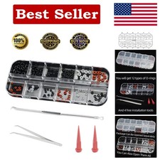 Buna-N O-Ring Tool Kit for Mini Dental Implant Replacement, 3 Sizes