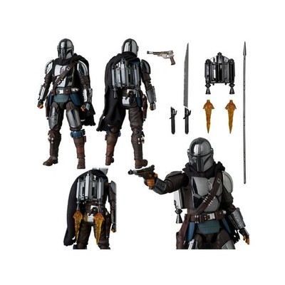 Mafex 256 Mandalorian Figur - Chrome Version - Star Wars The Mandalorian