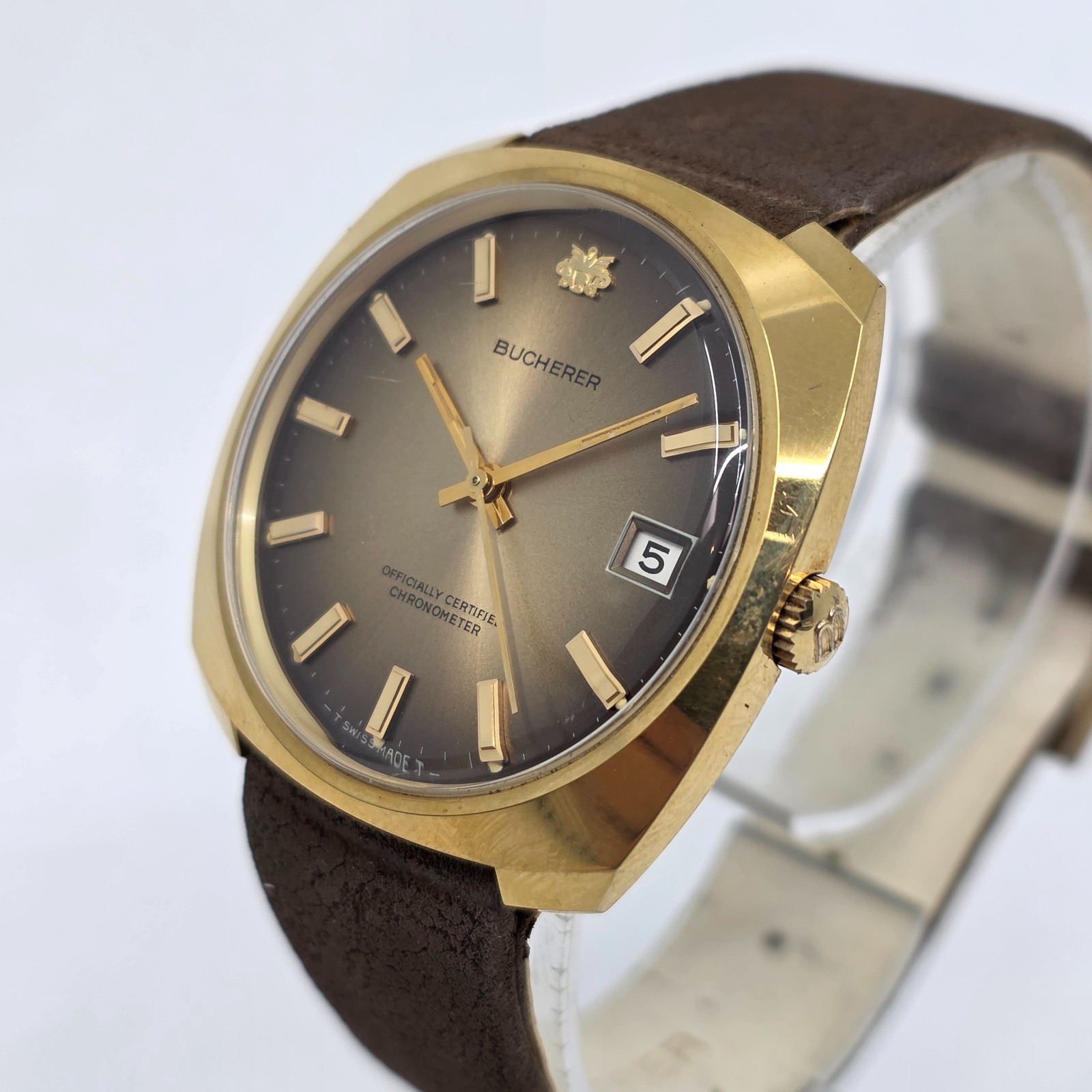 Vintage Bucherer Automatic Chronometer Date Sunbu… - image 4