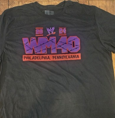 Wwe Wrestlemania 40 T-shirt Philadelphia Ecw Cody Rhodes Story The Rock Size 2xl