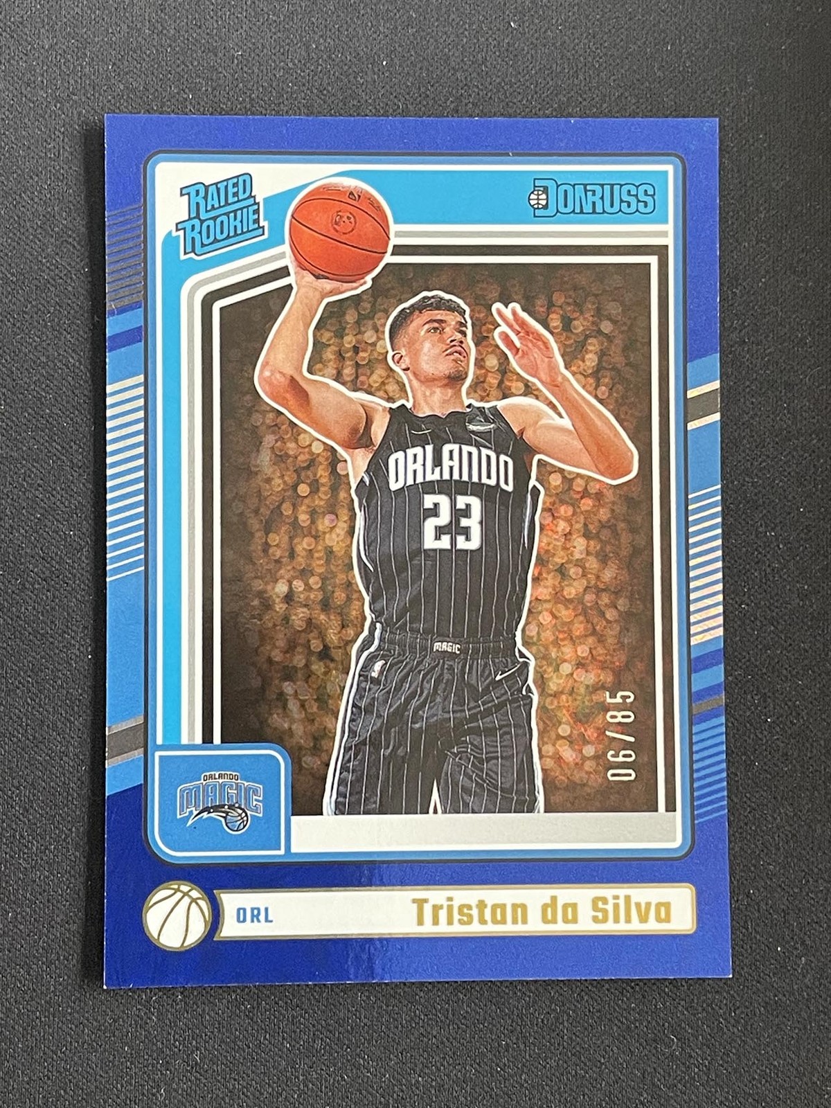 Tristan Da Silva 2024-25 Panini Donruss Rated Rookie Blue Fireworks /85 RC #203