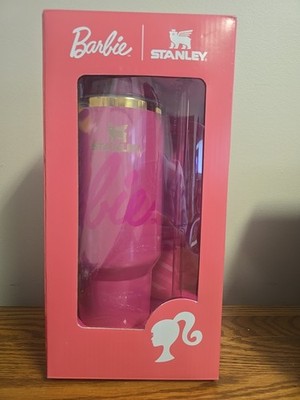 Authentic Barbie x Stanley Icon Tumbler 40 oz Quencher Brand New Limited Edition