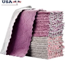 Reusable Super Absorbent Cleaning Cloths Multipurpose Dish Towels 11PCS New