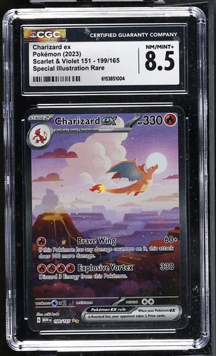 Charizard ex graded CGC 8.5 for sale on eBay