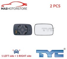 REAR VIEW MIRROR GLASS PAIR LHD ONLY TYC 337-0042-1 2PCS P NEW OE REPLACEMENT