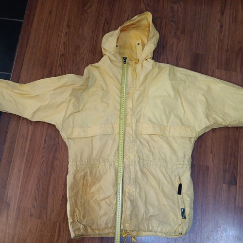 Vintage Helly Hansen Packable Regenjacke Herren Gr. L gelb Preppy Button Logo - Bild 15 von 16