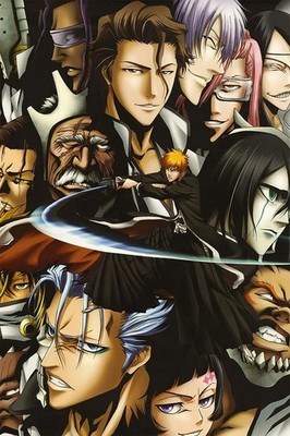 Bleach Anime Kurosaki Ichigo Animation Action Poster print 11''x17'' HOME DECOR