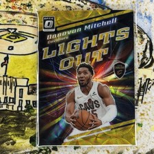 2023-24 Donruss Optic Donovan Mitchell Lights Out Gold #/10 - Cleveland Cavs