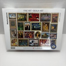 Masterpieces 1000 Piece Jigsaw Puzzle Eurographics New Sealed
