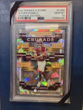 2024 Panini Rookies & Stars - Crusade Ice Jayden Daniels PSA 10!!!  #04/18 (RC)