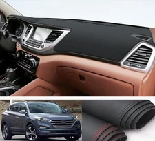Leather Dash Mat Dashboard Cover Dashmat Inner Pad For Hyundai Tucson 2016-2018