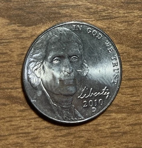 2010-D Jefferson Nickel — photo from another recent sale