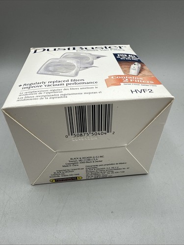 Black & Decker Dust Buster HVF2 Cordless Vac Replacement Filters NEW IN BOX - Picture 4 of 4