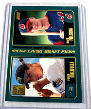 2001 Topps 357 Rocco Baldelli/Mark Folsom Rookie Rc Card. rookie card picture