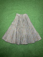 Vintage Paisley Midi Womens 60s 70s Retro Boho 24 Waist Skirt