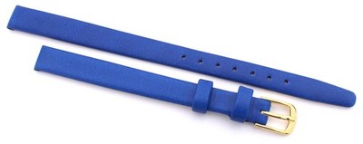 9mm /8 XL made Graf Germany echt Kalbsleder Uhrenarmband  Damen 126mm/82mm Blau