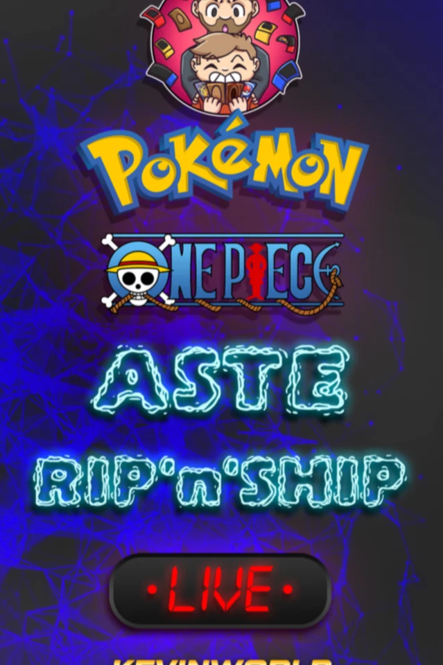 Live Kevinworld Pokemon One Piece Rip n Ship Aste 1€ Gradate Singole Sealed